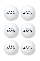 Delta 6 Adet Beyaz Masa Tenisi Topu ( Pinpon Topu )