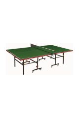 Delta Satisfaction 16 mm Deluxe Katlanabilir Yeşil Masa Tenisi Masası + Ağ-Demir + 2 Raket + 3 Top