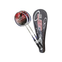 Busso Badminton Raketi 2 Adet Raket + Komple Çantalı Set -BS3000