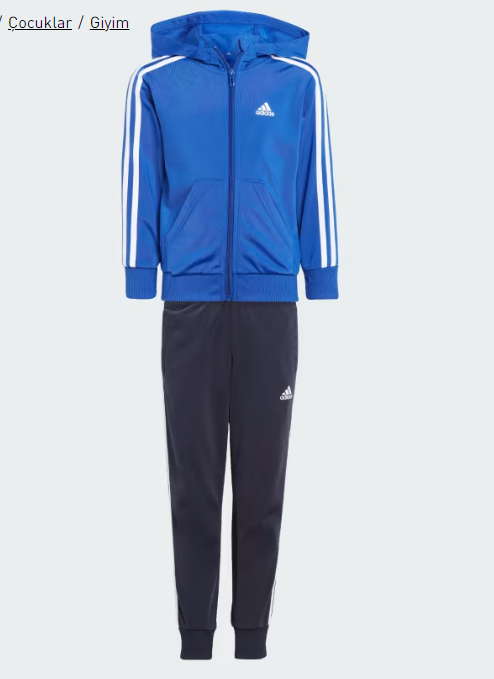 adidas Essentials 3 bantlı Parlak Çocuk Eşofmanı IJ6359