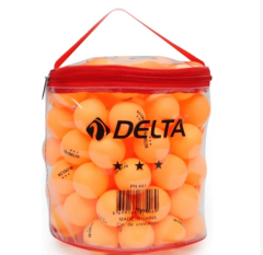 Delta Çantalı 100 adet Turuncu Masa Tenisi Topu (Pinpon Topu)