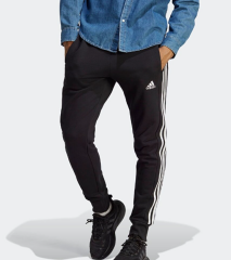 adidas 3 Stripes French Terry Tapered Cuff Erkek Siyah Jogger Eşofman Altı HA4337