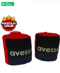 Avessa Boks Bandajı 3.5 Metre %100 Polyester Elastik Boks Bilek Bandajı Bilek Sargısı Çift (2 Adet)