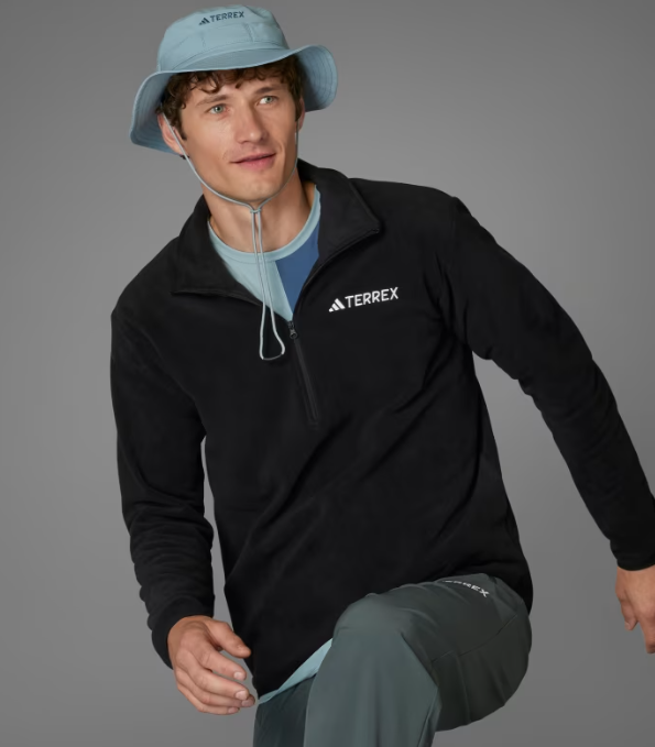 adidas Multi Essentials 1/2 Zip Fleece Femuarlı Üst Siyah JP0783