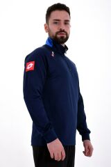 Lotto Sweatshirt(Halfzip) Erkek Lacivert/Saks Mavi-Joe Sweat Hz Ant Pl-R8920