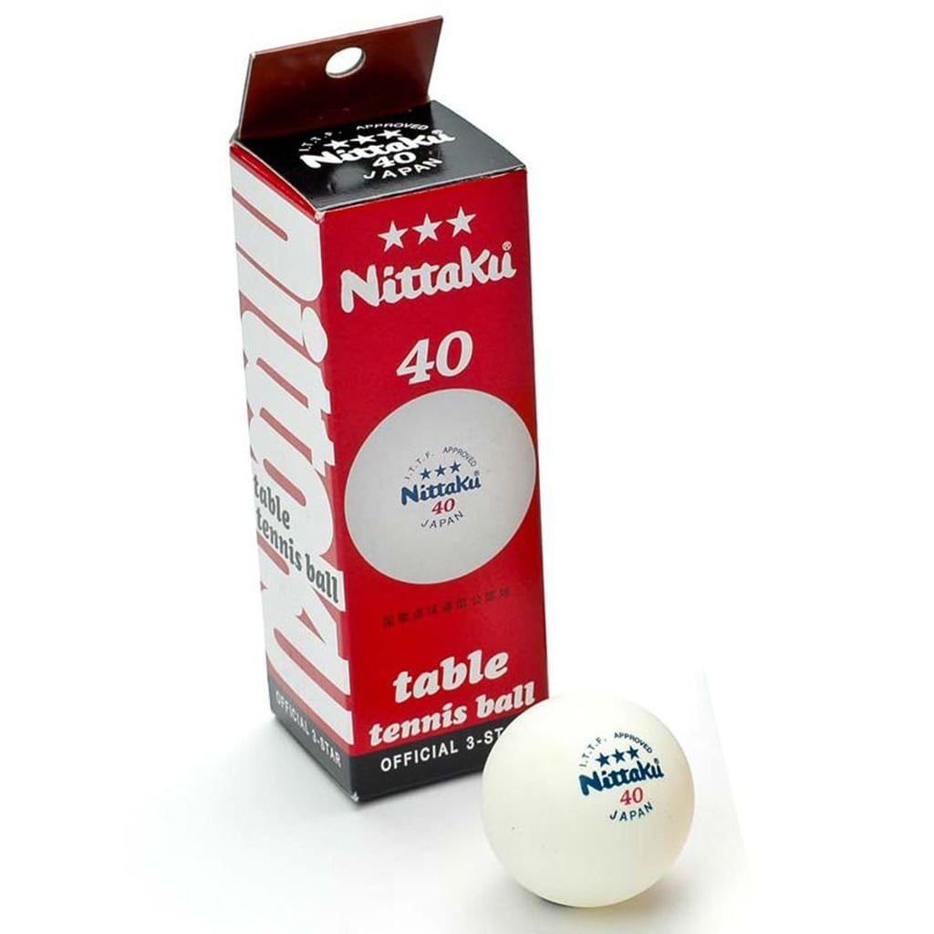 Nittaku Select  3 yıldız masa tenisi pinpon Topu - Beyaz - NB - 1902