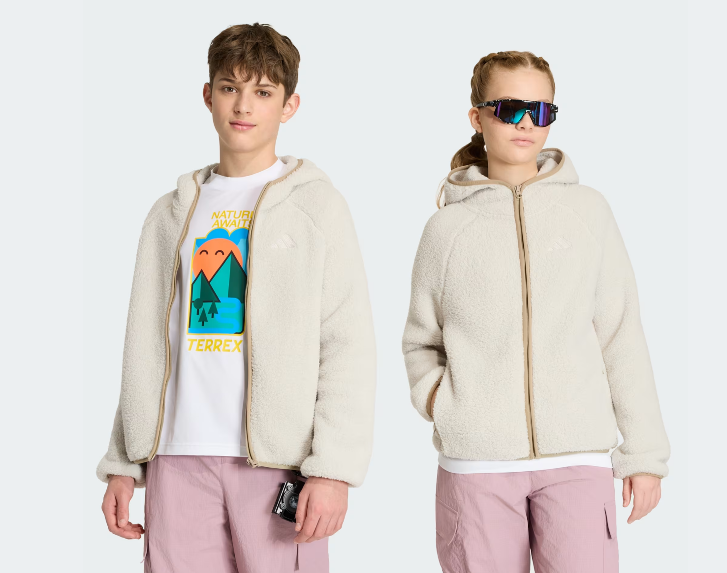 adidas K Xpl Fz Ho Fle Unisex Çocuk Spor Softshell & Polar KG7690