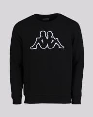 Kappa Logo Airivit Siyah-Beyaz Eşofman Üst 321J64W-A01-C