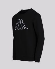 Kappa Logo Airivit Siyah-Beyaz Eşofman Üst 321J64W-A01-C