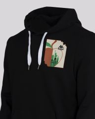 Kappa Authentic Graphik Valter Erkek Siyah Eşofman Üst 321J5MW-005