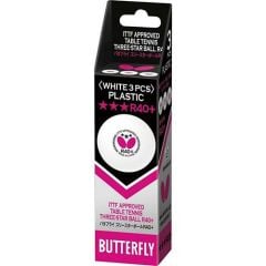 Butterfly R40+ 3 Yıldız ITTF Onaylı 3 lü Masa Tenisi Maç Topu 85144