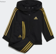 adidas Essential Shiny Hooded Tracsuit Bebek Eşofman Takımı HR5874