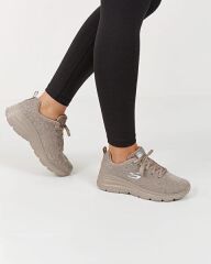 Skechers Fashion Fit-Wild Aura Kadın Bej Spor Ayakkabı 88888179 TPE