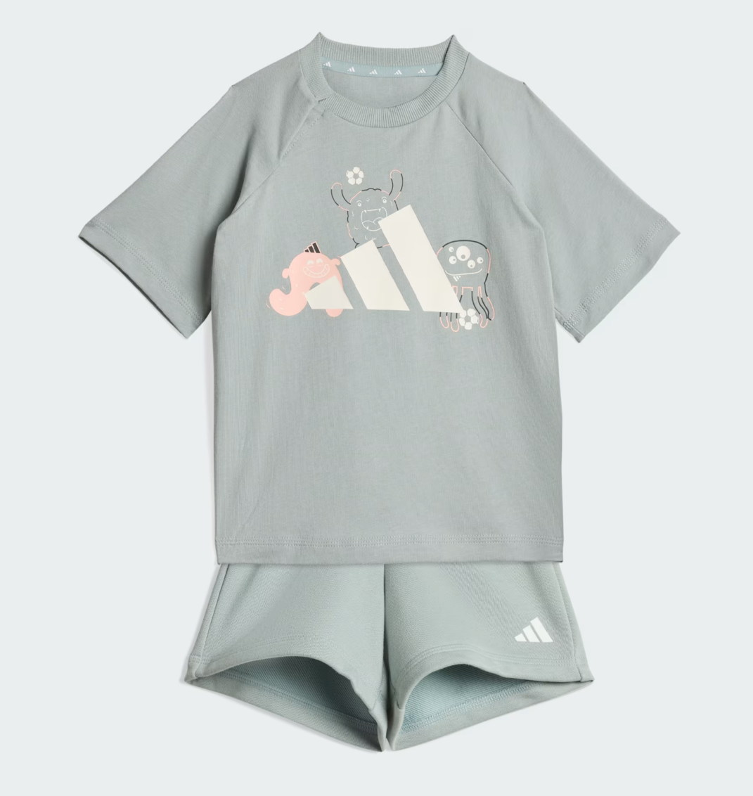 adidas I Trnstr T Set Bebek T-Shirt Gri KC4614