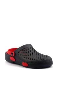 Gezer Siyah Kırmızı Unisex Terlik 3149 233