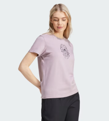 adidas  W Matalic Tee Prlofi Metalik Baskılı T-Shirt IN6449