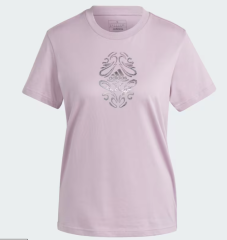adidas  W Matalic Tee Prlofi Metalik Baskılı T-Shirt IN6449
