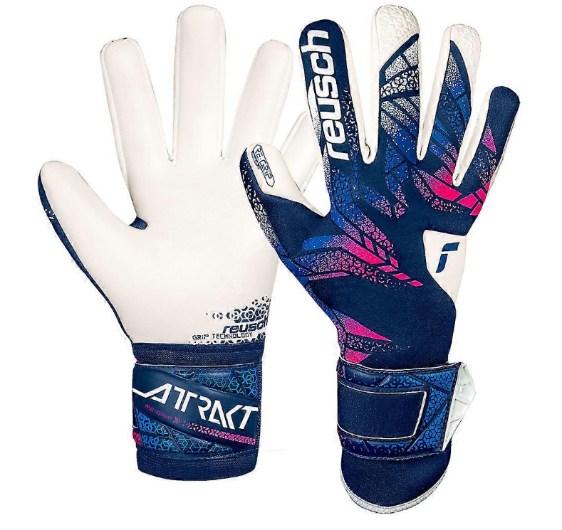 Reusch Attrakt Grıp mavi/pembe/beyaz Super Kaleci Eldiveni 5570545-4310