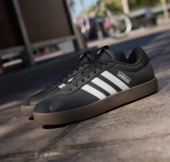 Adidas VL Court 3.0 Siyah Beyaz Kadın Spor Ayakkab ID8796