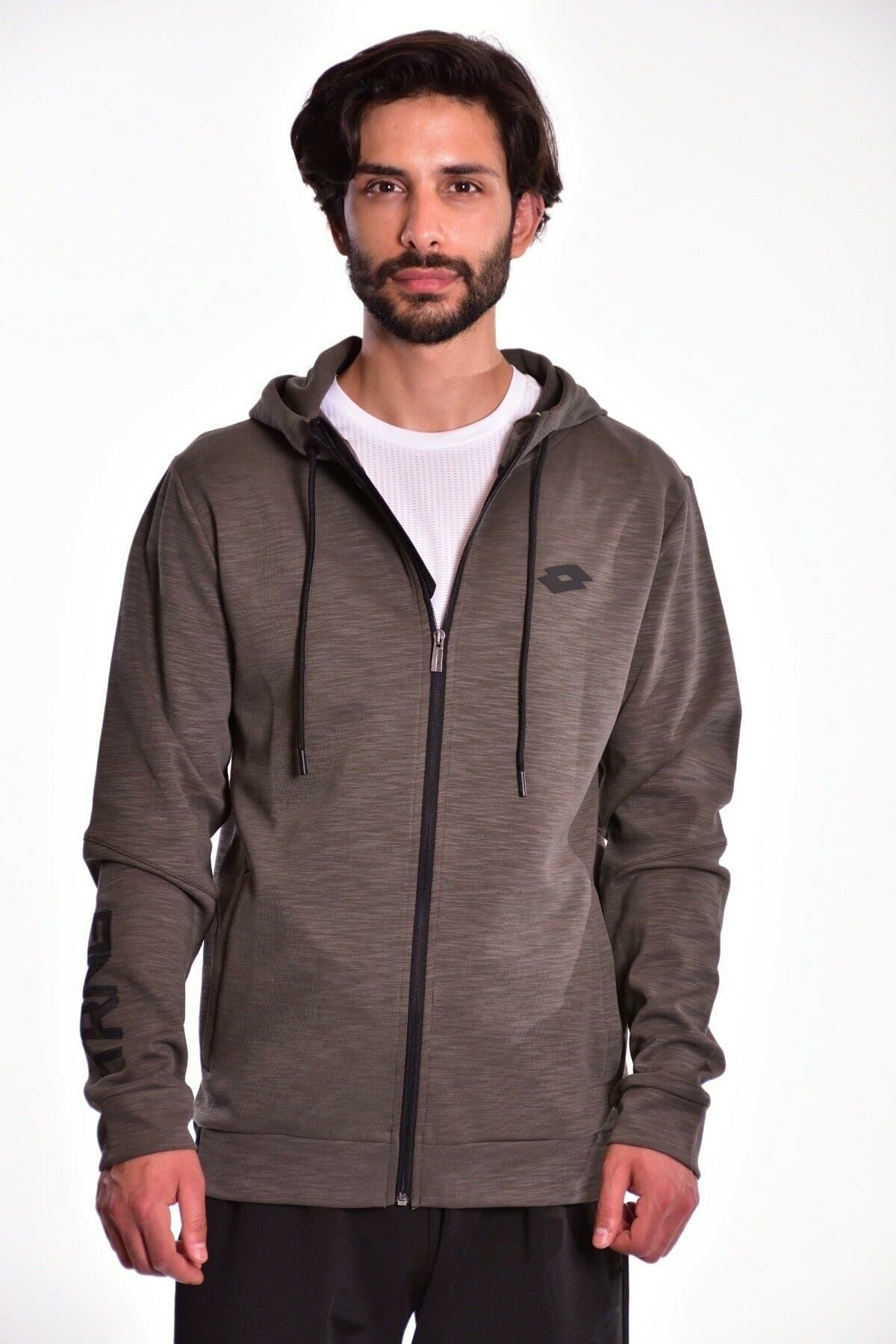 Lotto Sweatshirt Erkek Haki-trng Iı Sweat Fz Hd Ft-R9299