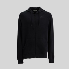 Kappa Logo Jackus Slim Erkek Siyah Slim Fit Fermuarlı Eşofman Üst 321G7KW-005