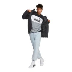 Puma Sportswear Ess+ Full-Zip Hoodie Erkek Mont - Siyah 848938-01