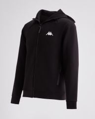 Kappa Authentic Ladi Erkek Siyah Regular Fit Fermuarlı Eşofman Üst 381K1TW-005