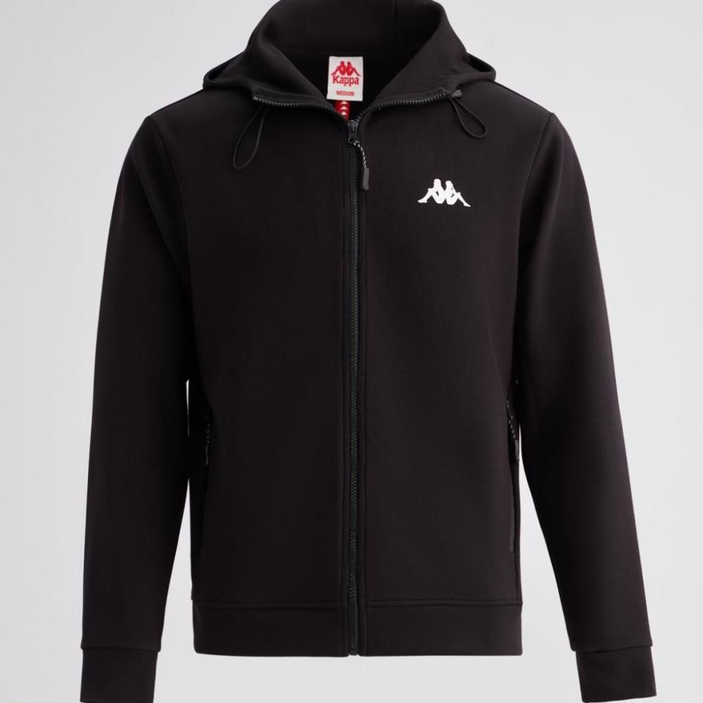 Kappa Authentic Ladi Erkek Siyah Regular Fit Fermuarlı Eşofman Üst 381K1TW-005