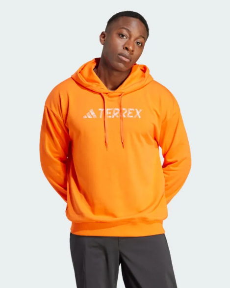 Adidas Tx L Kapşonlu Uni Turuncu Erkek Spor Sweatshirt HY1708