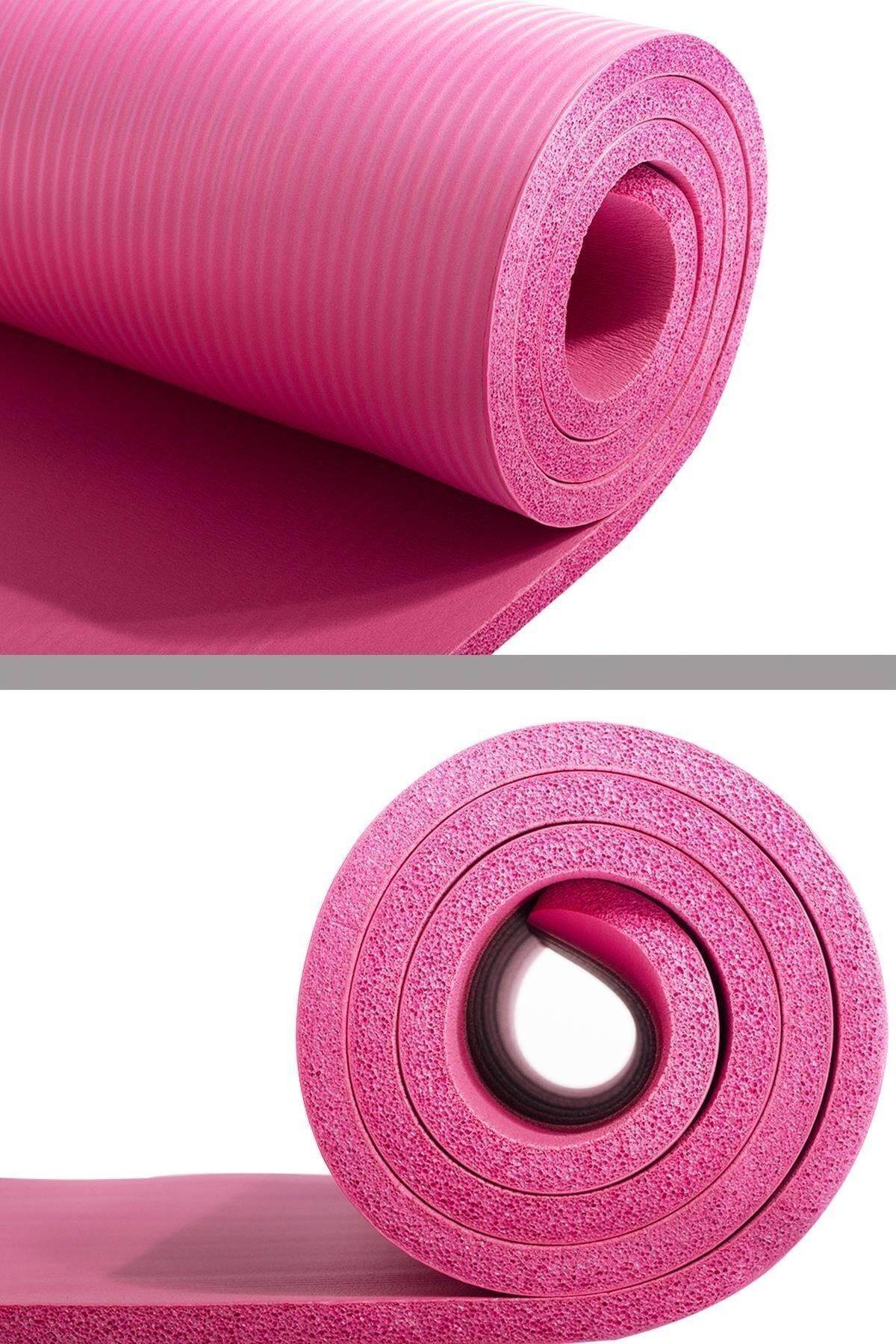 Delta Konfor Zemin 15 mm Taşıma Askılı Pilates Minderi Yoga Matı-FUŞYA1