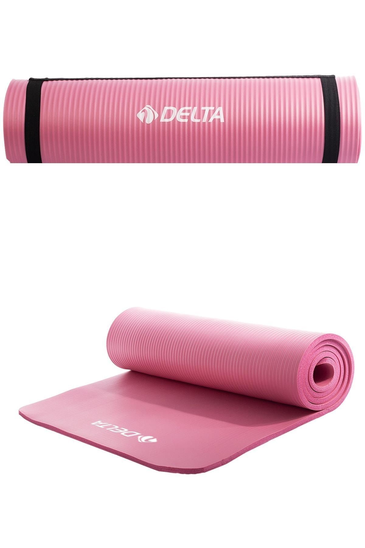 Delta Konfor Zemin 10 mm Taşıma Askılı Pilates Minderi Yoga Matı-PEMBE