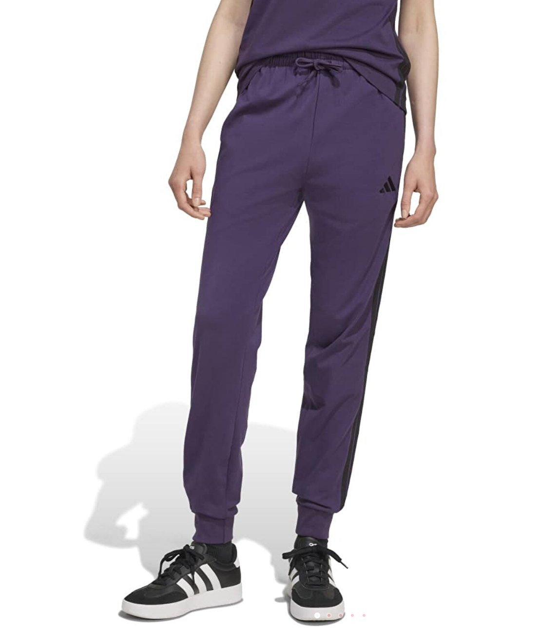 adidas 3 Stripes Sj Jogger Kadın Mor Eşofman Altı JX7591