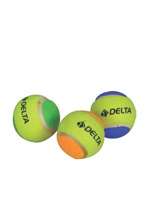 Delta Başlangıç Seviye Antrenman Için 3 Adet Tenis Topu RENKLİ