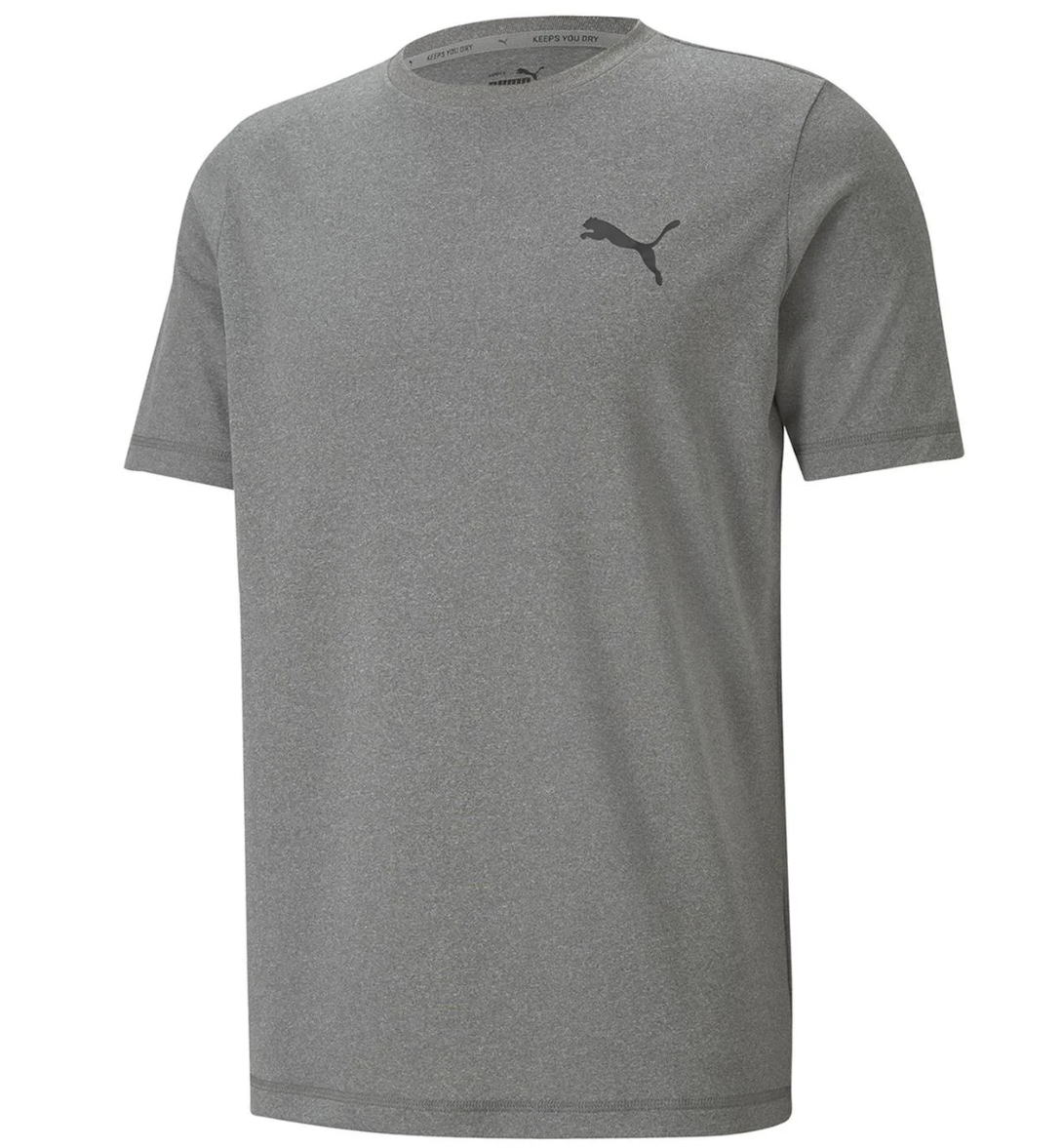 Puma Active Small Logo Erkek Gri Günlük Stil T-Shirt 586725-09