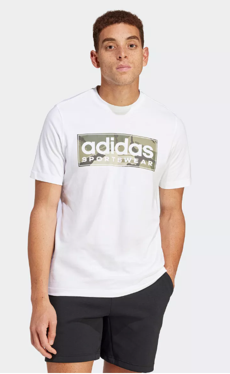 adidas Camo Linear Graphic Tee Erkek T-Shirt IN6473