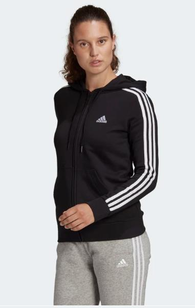 adidas ESSENTİALS FRENCH TERRY 3-STRİPES FULL-ZİP KAPÜŞONLU ÜST GL0792