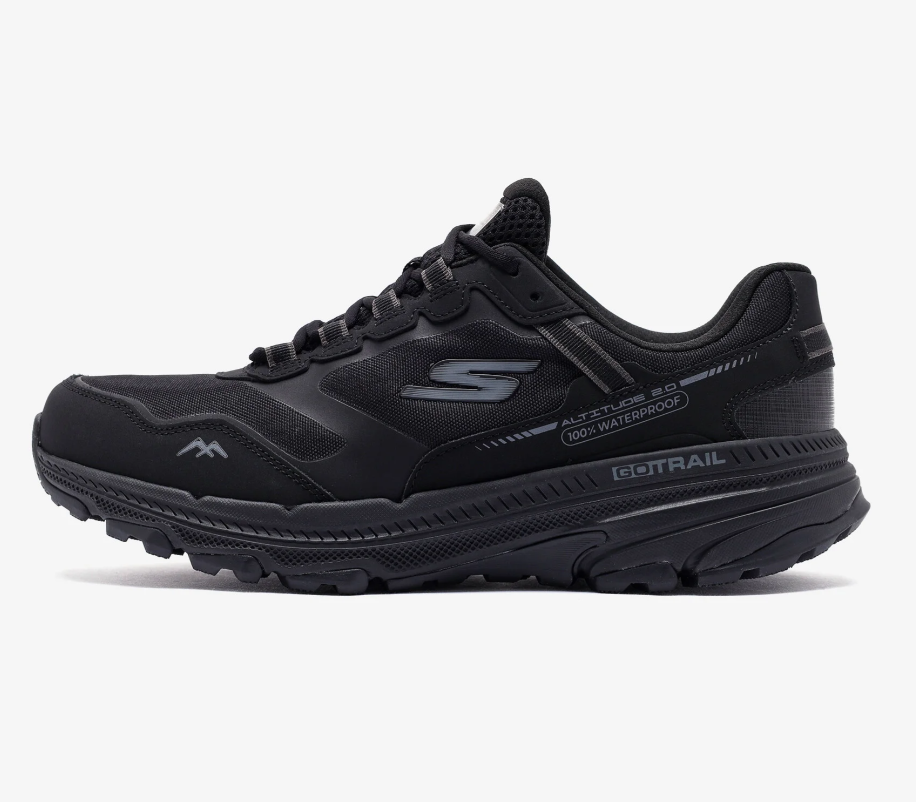 Skechers Go Run Trail Altitude 2.0 - Pine Ridge Erkek Siyah Outdoor Koşu Ayakkabısı 220757 BBK