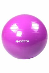 Delta 65 cm Deluxe Pilates Topu Ve Çift Yönlü Pompa Seti MOR