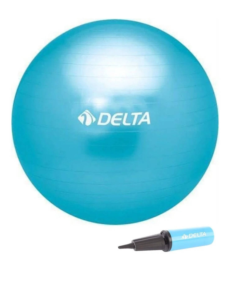 Delta 55 Cm. Pilates Topu + Pompa-MAVİ