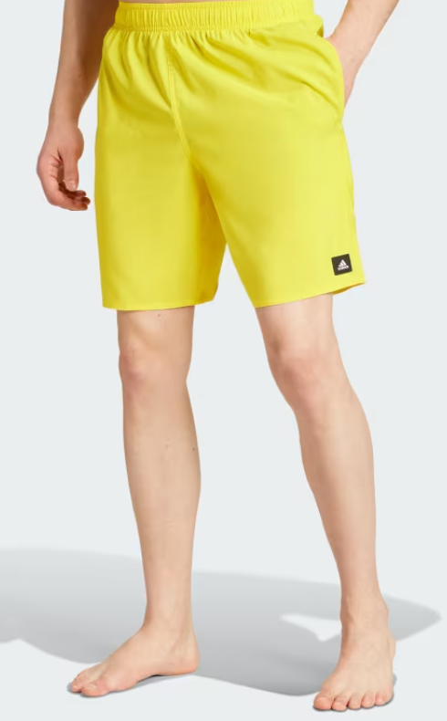 adidas Solid CLX Classıc Sarı Yüzme Şortu IR6218