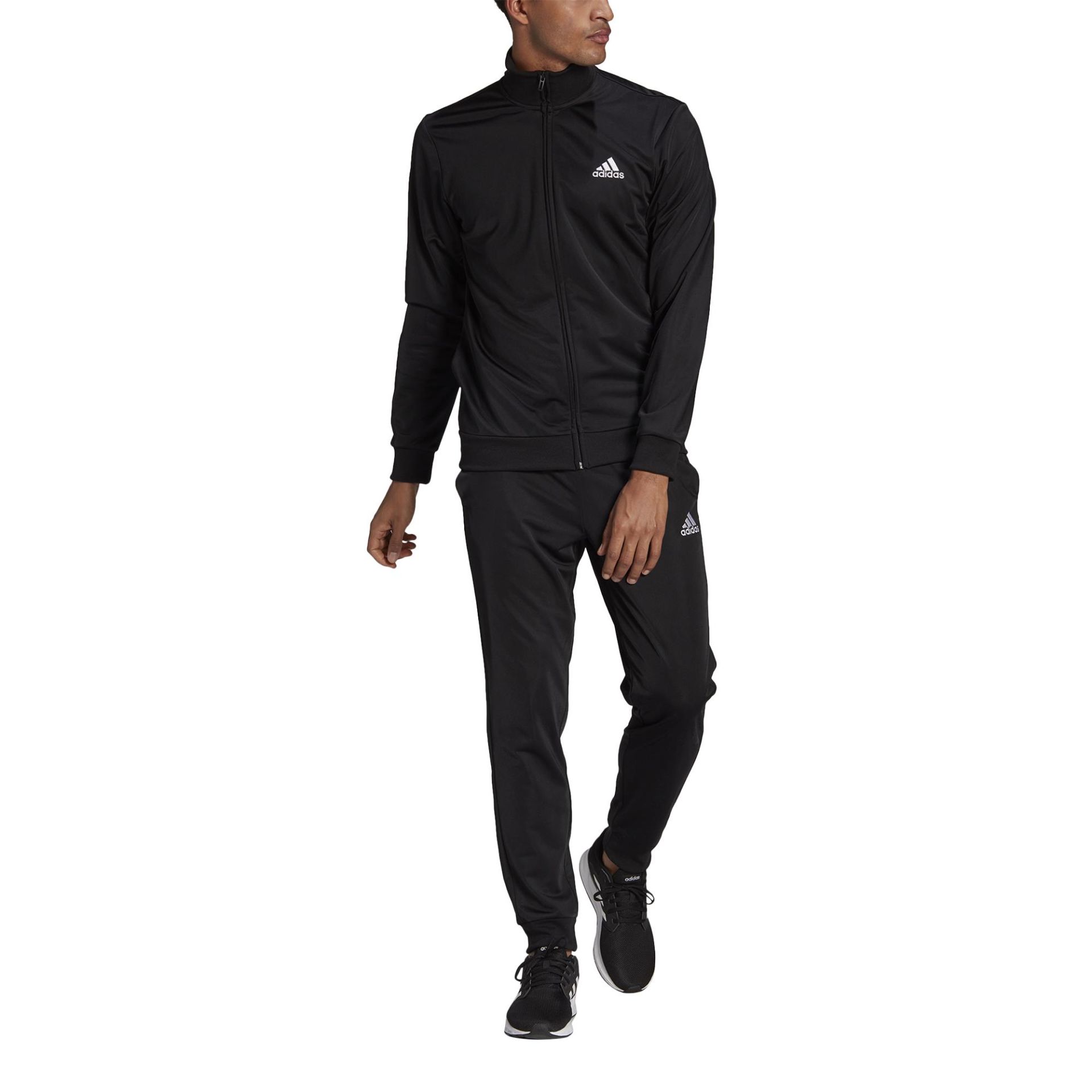 adidas Primegreen Essentials Small Logo Track Suit Erkek Eşofman Takımı - Siyah GK9656