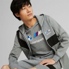 Puma BMW MMS Hdd Sweat Jacket Cotton Black Erkek 535864-03