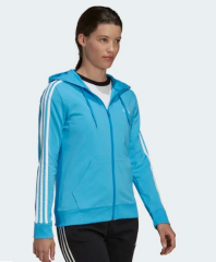 adidas ESSENTİALS SİNGLE JERSEY 3-STRİPES FULL-ZİP KAPÜŞONLU ÜST HL2057