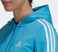 adidas ESSENTİALS SİNGLE JERSEY 3-STRİPES FULL-ZİP KAPÜŞONLU ÜST HL2057
