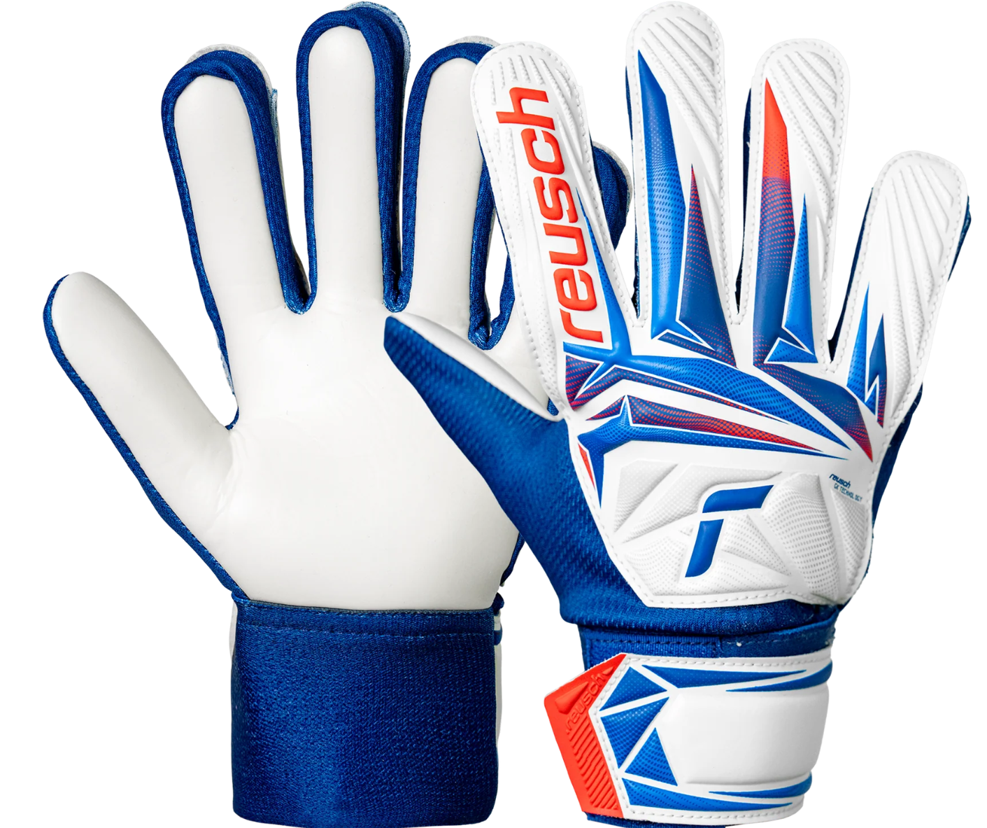 Reusch Attrakt Starter Solid Junior Kaleci Eldivenleri Beyaz/Kırmızı/Mavi  5672513-1321