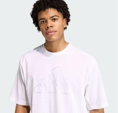 adidas Pl Es Mesh T Erkek T-Shirt Beyaz-KE4410