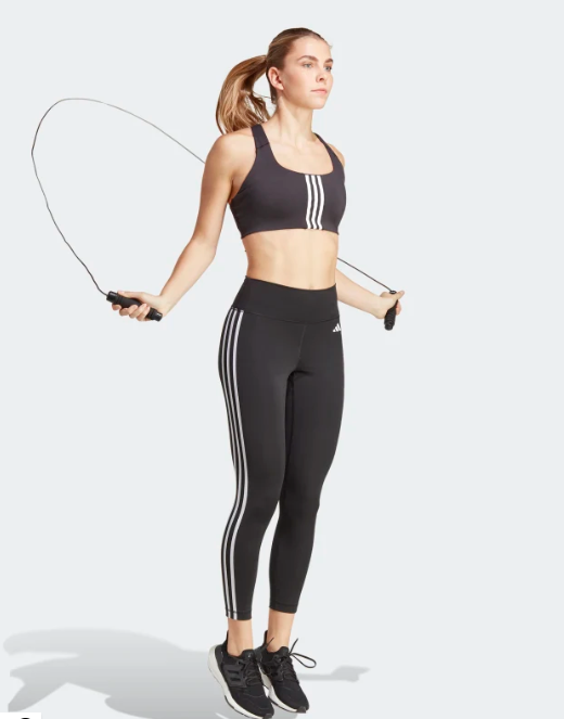 adidas Train essentials 3 bantlı yüksek belli 7/8 kadın antrenman taytı HT5438