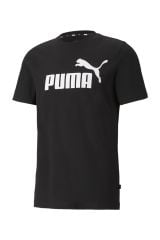Puma Ess Logo Tee Erkek T-shirt Black 586666-01