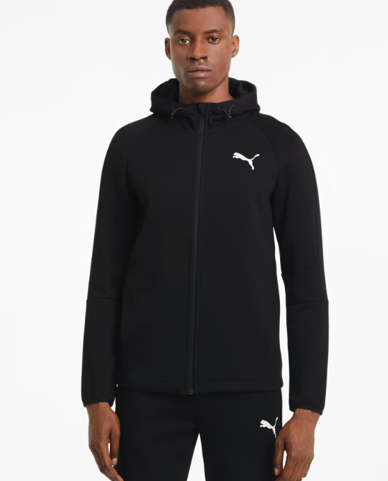 PUMA EVOSTRIPE TAM FERMUARLI KAPÜŞONLU ERKEK SWEATSHİRT 585812-01