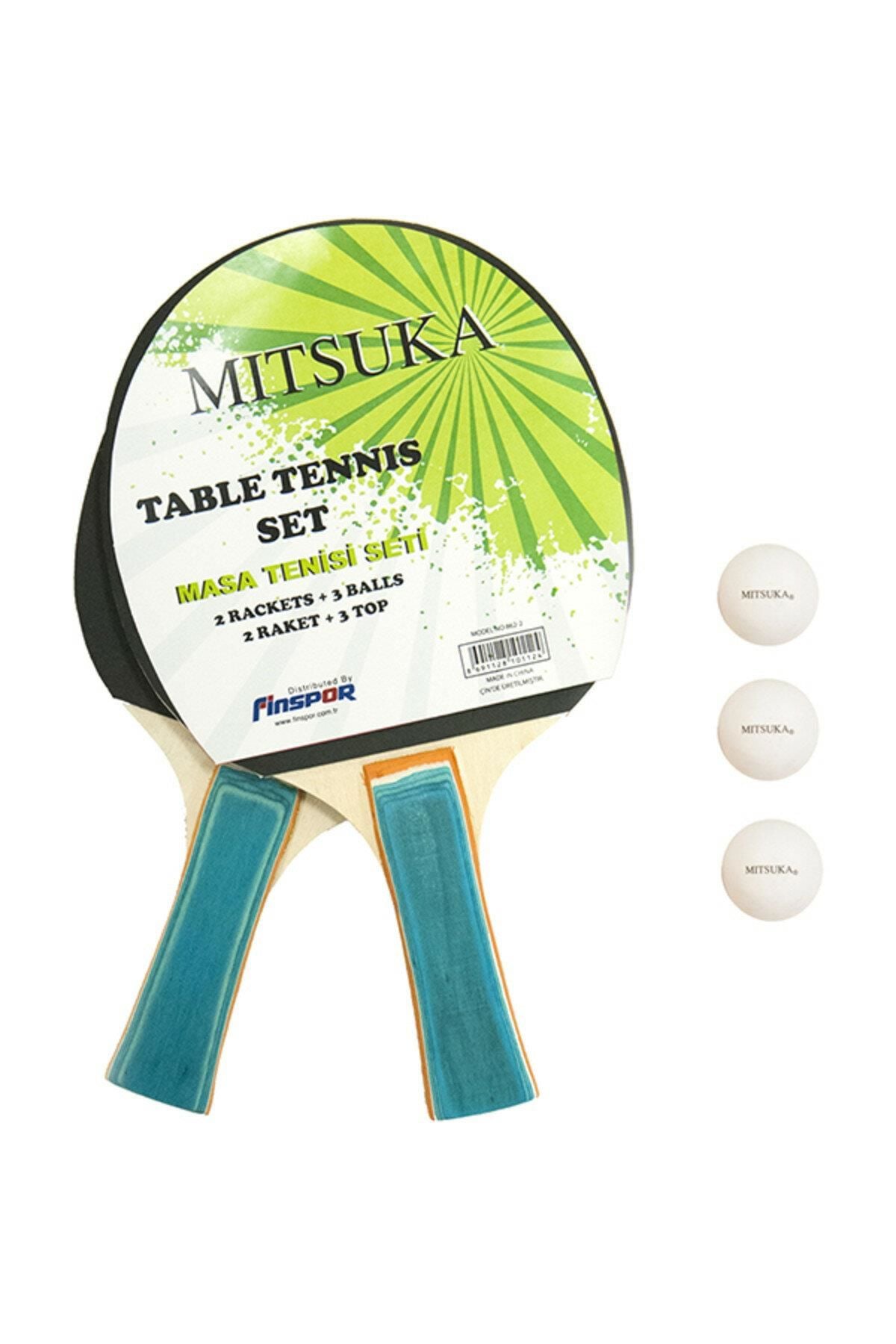 MITSUKA 862-2 Masa Tenis Seti - 2 Raket + 3 Top 6473